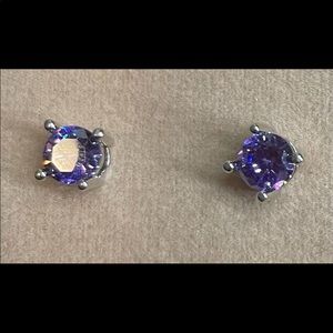 18K White gold plated Earrings